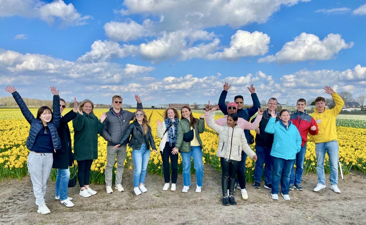 group tulip bicycle tour